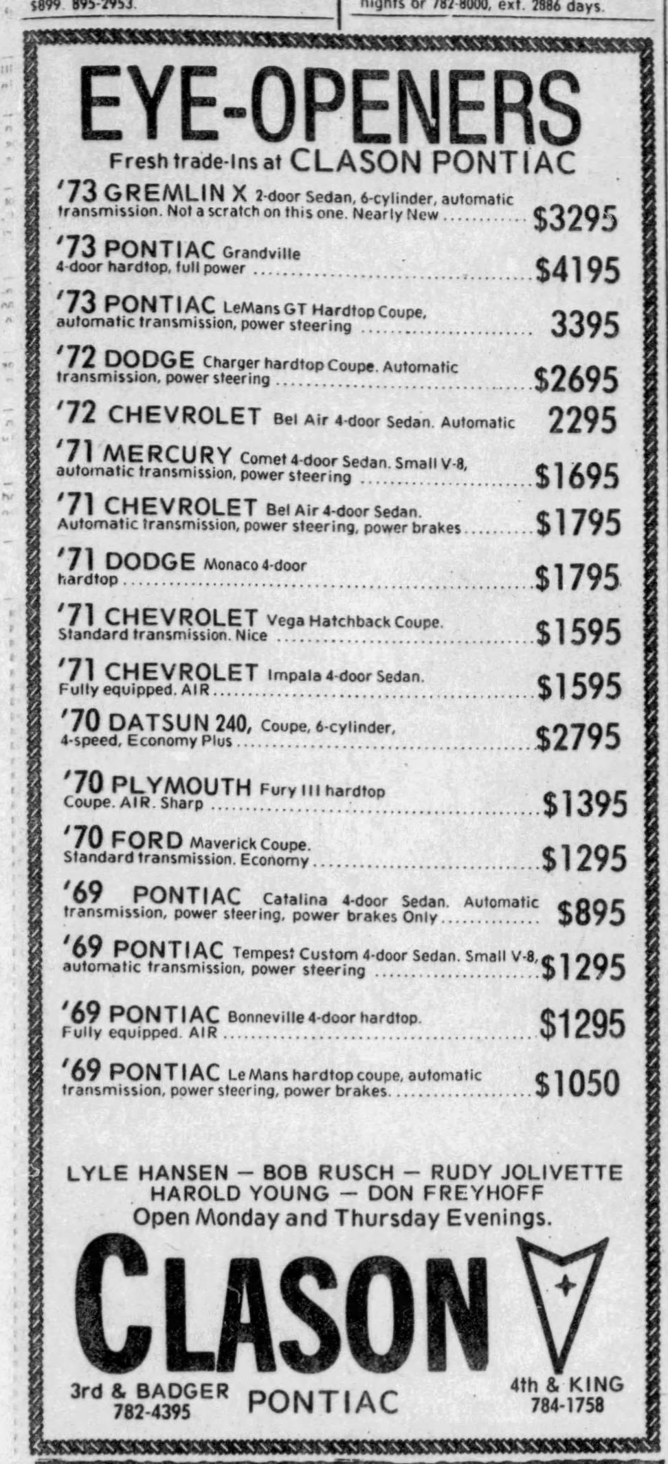 1975: Clason